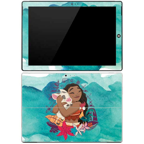 Disney Princess Moana with Pua and Heihei Surface Pro 3 Skin