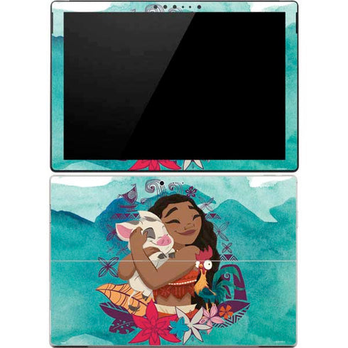 Disney Princess Moana with Pua and Heihei Surface Pro 4 Skin