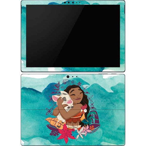 Disney Princess Moana with Pua and Heihei Surface Pro 6 Skin