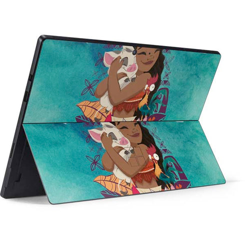 Disney Princess Moana with Pua and Heihei Surface Pro 7 Skin
