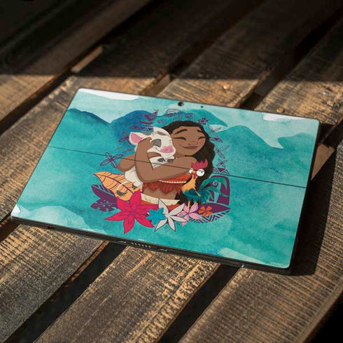 Disney Princess Moana with Pua and Heihei Surface Pro 7 Skin