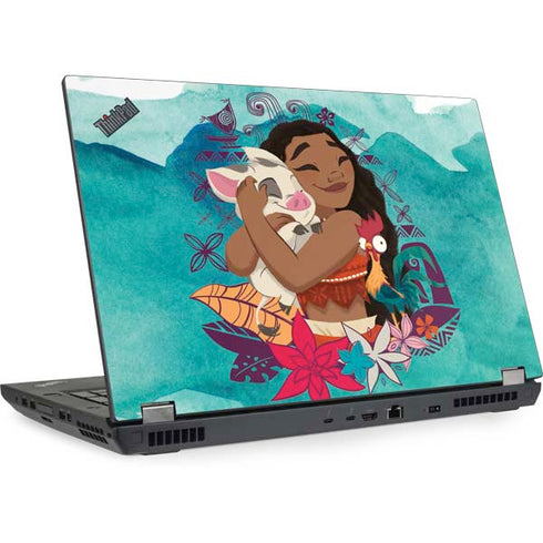 Disney Princess Moana with Pua and Heihei Lenovo ThinkPad Skin