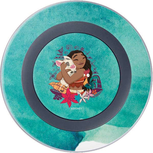Disney Princess Moana with Pua and Heihei Wireless Charger Skin