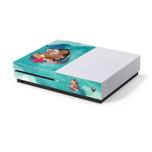 Disney Princess Moana with Pua and Heihei Xbox One S Console Skin