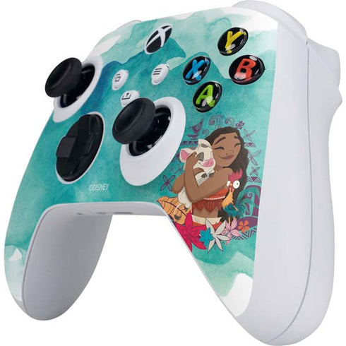 Disney Princess Moana with Pua and Heihei Xbox Series S Controller Skin