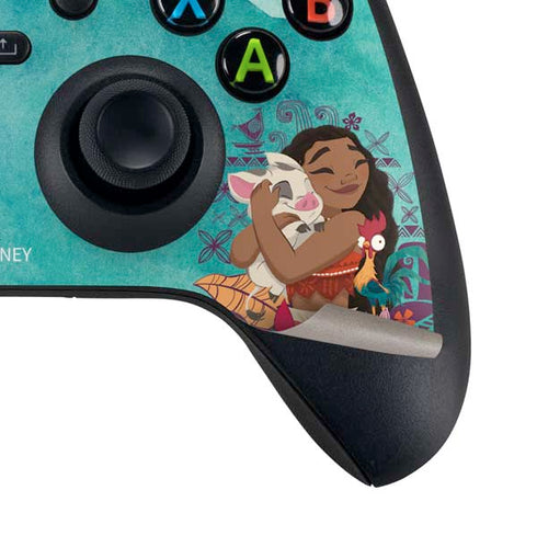 Disney Princess Moana with Pua and Heihei Xbox Series X Controller Skin