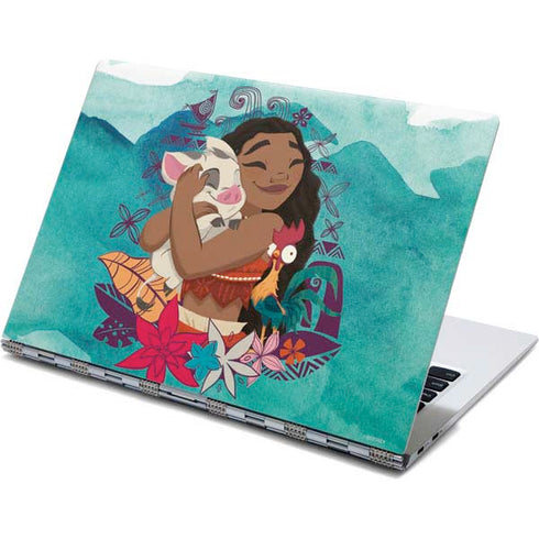 Disney Princess Moana with Pua and Heihei Yoga 910 2-in-1 14in Touch-Screen Skin