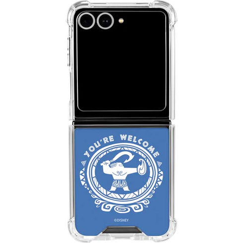 Disney Princess Moana Youre Welcome Galaxy Z Flip7 Clear Case