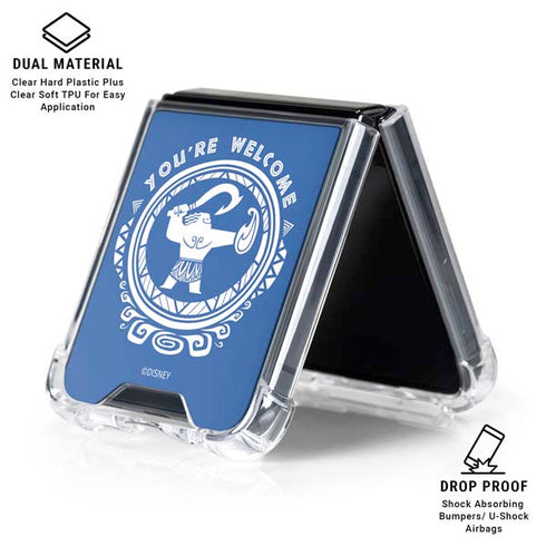 Disney Princess Moana Youre Welcome Galaxy Z Flip7 Clear Case