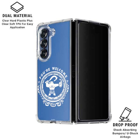 Disney Princess Moana Youre Welcome Galaxy Z Fold7 Clear Case
