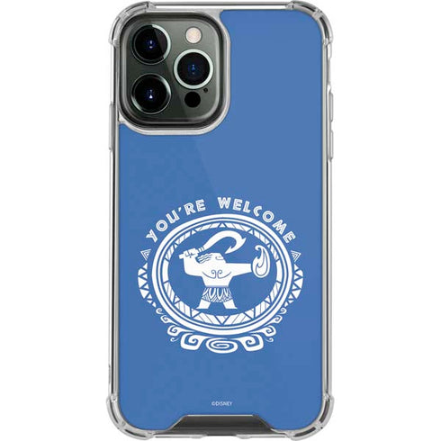 Disney Princess Moana Youre Welcome iPhone 14 Pro Max Clear Case
