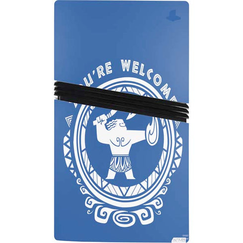 Disney Princess Moana Youre Welcome PS5 Pro Console Skin