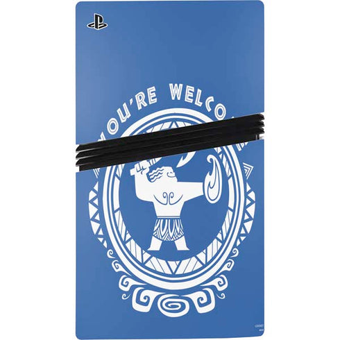 Disney Princess Moana Youre Welcome PS5 Pro Disk Console Skin