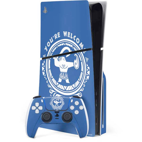 Disney Princess Moana Youre Welcome PS5 Slim Disk Bundle Skin