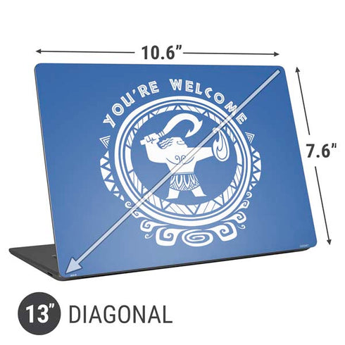 Disney Princess Moana Youre Welcome Universal Laptop 13in (10.6 x 7.6in) Skin