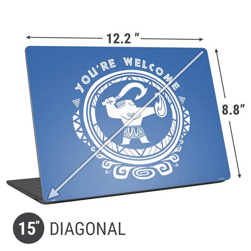 Disney Princess Moana Youre Welcome Universal Laptop 15in (12.2 x 8.8in) Skin