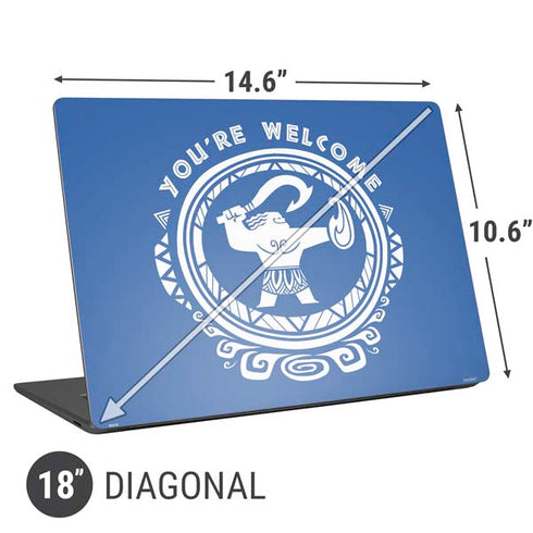 Disney Princess Moana Youre Welcome Universal Laptop 18in (14.6 x 10.6in) Skin