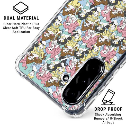 Disney Princess Disney Princesses Pattern Galaxy A36 5G Clear Case