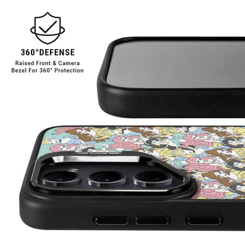Disney Princess Disney Princesses Pattern Galaxy S25 Plus Kickstand Case