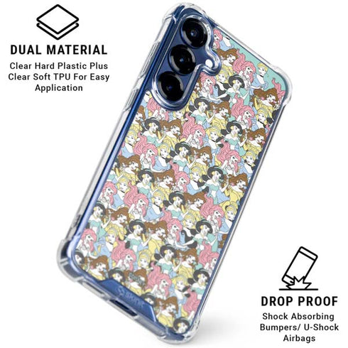 Disney Princess Disney Princesses Pattern Galaxy S25 Clear Case