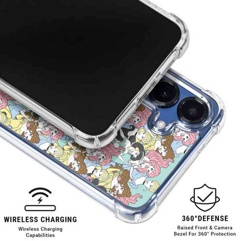 Disney Princess Disney Princesses Pattern Galaxy S25 Plus Clear Case