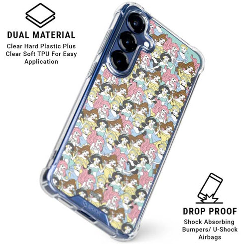 Disney Princess Disney Princesses Pattern Galaxy S25 Plus Clear Case
