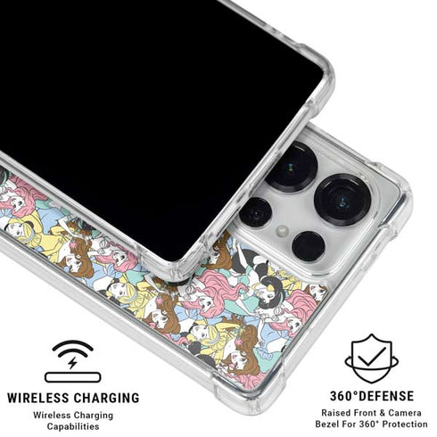 Disney Princess Disney Princesses Pattern Galaxy S26 Ultra Clear Case