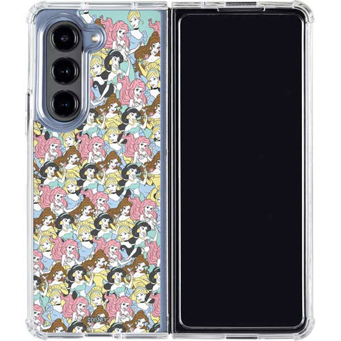 Disney Princess Disney Princesses Pattern Galaxy Z Fold5 5G Clear Case