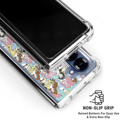 Disney Princess Disney Princesses Pattern Galaxy Z Fold6 Clear Case