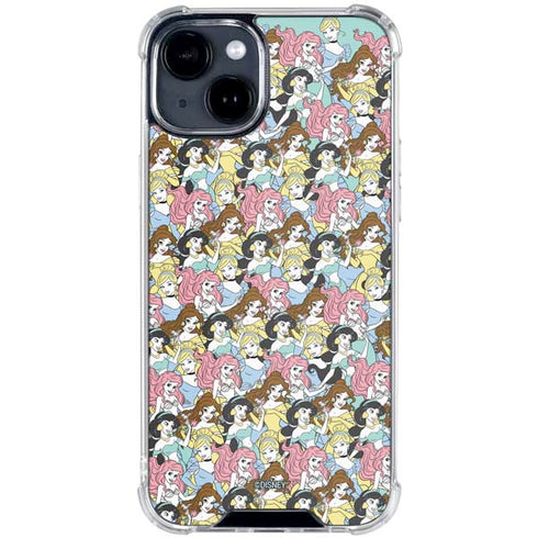Disney Princess Disney Princesses Pattern iPhone 15 Clear Case