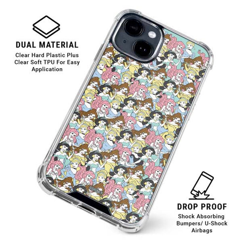 Disney Princess Disney Princesses Pattern iPhone 15 Clear Case