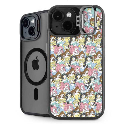 Disney Princess Disney Princesses Pattern iPhone 15 Plus Kickstand Case