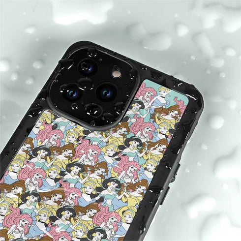 Disney Princess Disney Princesses Pattern iPhone 15 Pro Waterproof Case