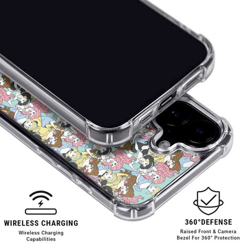 Disney Princess Disney Princesses Pattern iPhone 16 Clear Case