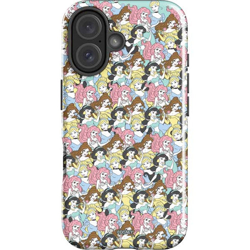 Disney Princess Disney Princesses Pattern iPhone 16 Impact Case