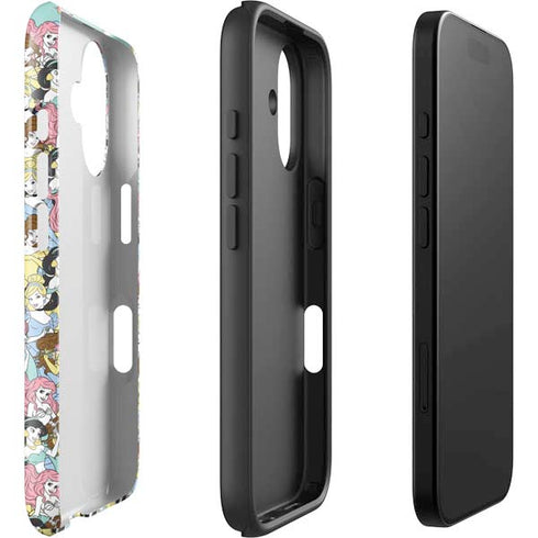 Disney Princess Disney Princesses Pattern iPhone 16 Impact Case