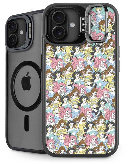 Disney Princess Disney Princesses Pattern iPhone 16 Kickstand Case