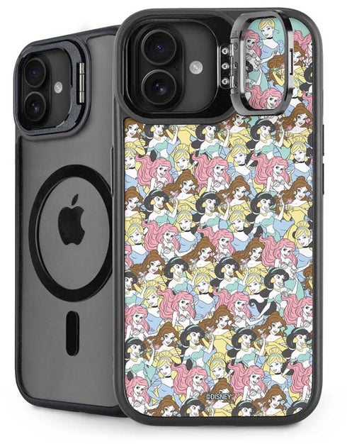 Disney Princess Disney Princesses Pattern iPhone 16 Plus Kickstand Case