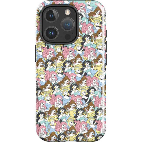 Disney Princess Disney Princesses Pattern iPhone 16 Pro Magsafe Impact Case