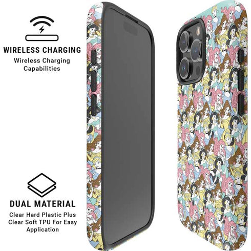 Disney Princess Disney Princesses Pattern iPhone 16 Pro Magsafe Impact Case