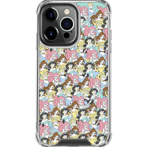 Disney Princess Disney Princesses Pattern iPhone 16 Pro Max Clear Case