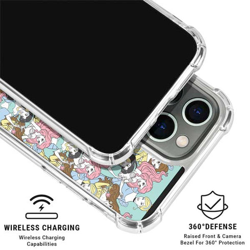 Disney Princess Disney Princesses Pattern iPhone 16 Pro Max Clear Case