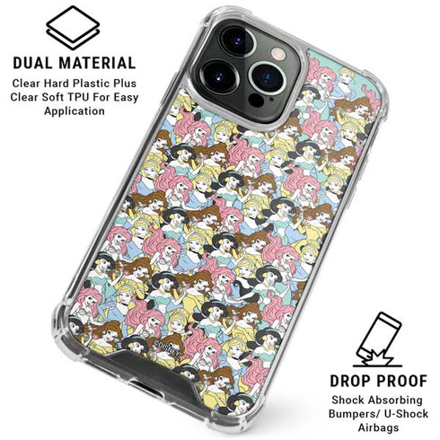Disney Princess Disney Princesses Pattern iPhone 16 Pro Max Clear Case