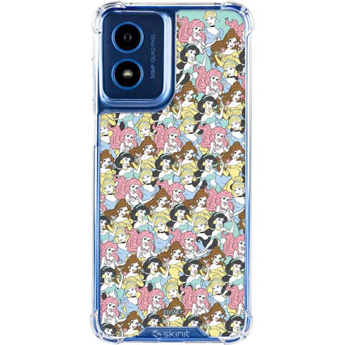 Disney Princess Disney Princesses Pattern Moto G 5G (2024) Clear Case