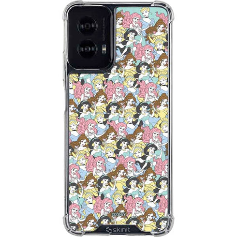Disney Princess Disney Princesses Pattern Moto G Power 5G (2024) Clear Case