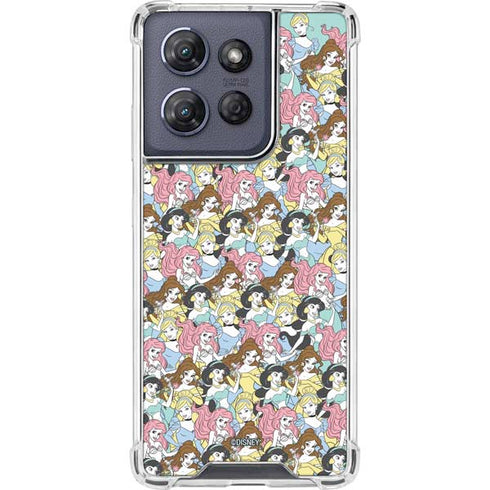 Disney Princess Disney Princesses Pattern Moto G Power 5G (2025) Clear Case