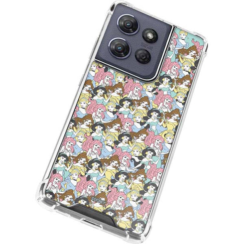 Disney Princess Disney Princesses Pattern Moto G Power 5G (2025) Clear Case