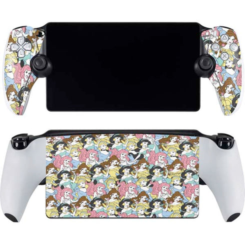 Disney Princess Disney Princesses Pattern PlayStation Portal Remote Player Skin