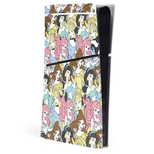 Disney Princess Disney Princesses Pattern PS5 Slim Digital Edition Console Skin