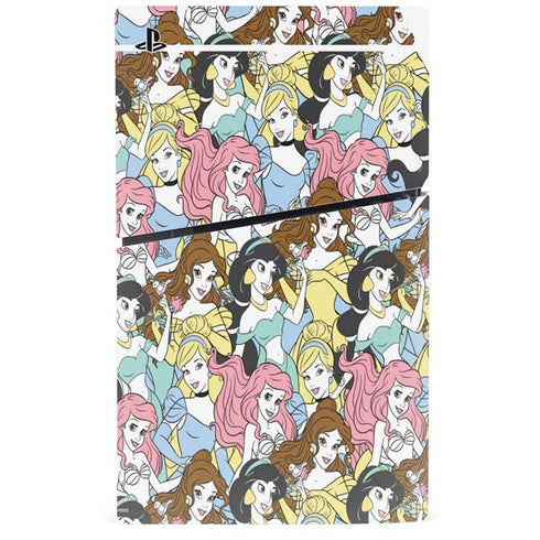 Disney Princess Disney Princesses Pattern PS5 Slim Digital Edition Console Skin